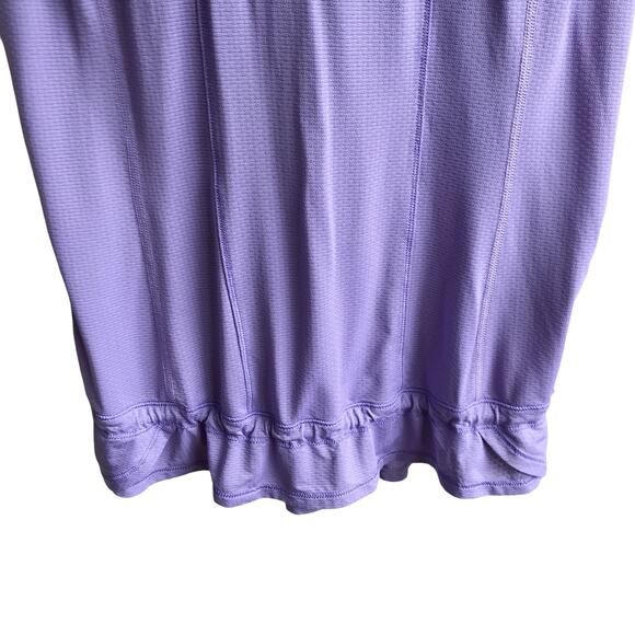 Lululemon Mind Over Matter Tank Top Grapeseed Size 6 Periwinkle Ruffle Racerback - Picture 12 of 16